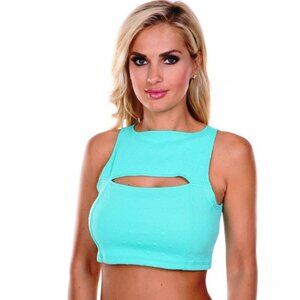 SEALED WM Teal Women's Crop Top - M